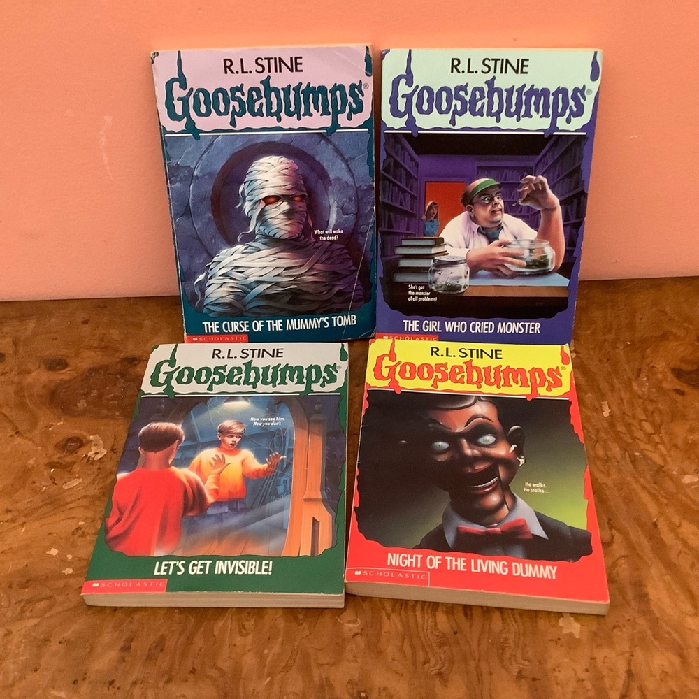 Lot Of 4 Goosebumps Books #5, #6, #7, #8. By R,L STINE 1990s